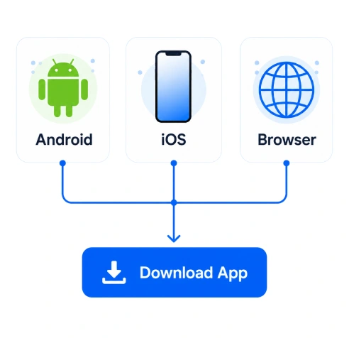 1xBet quick app access Mongolia Android iPhone browser route cards 